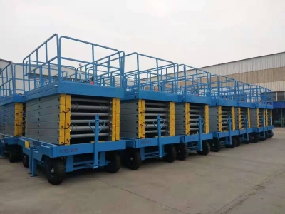 剪叉升降平臺(tái)不能直臂支撐開放，臺(tái)面傾斜問題綜合分析